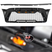 Spec-D 05-11 Toyota Tacoma Matte Black Mesh Grille With Led Lights HG-TAC05BB-LED-KH