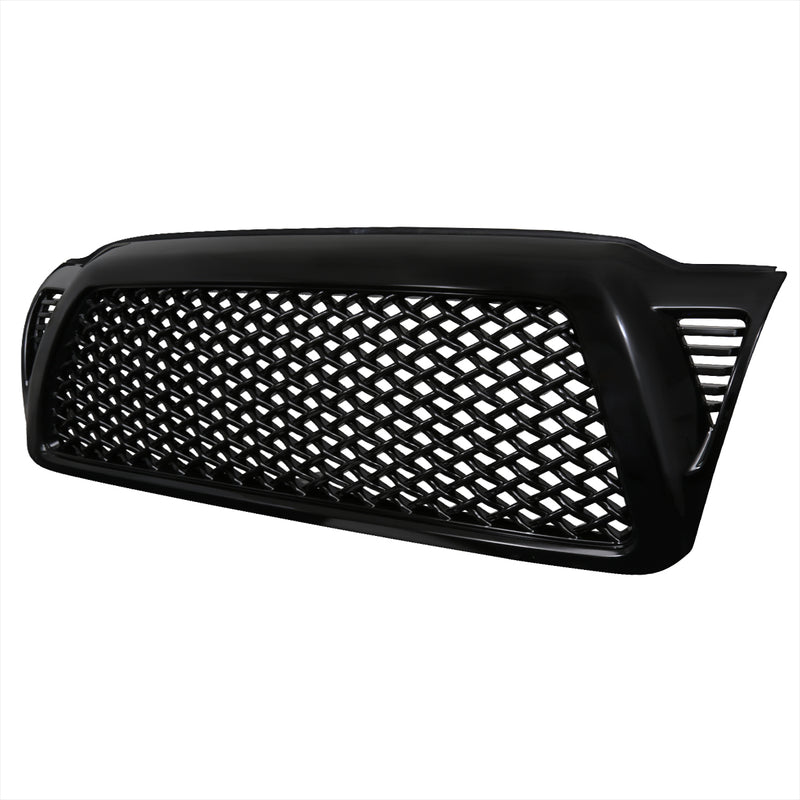 Spec-D 05-11 Toyota Tacoma Front Mesh Grille- Glossy Black HG-TAC05JM-JL
