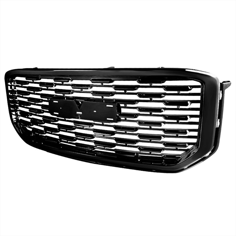 Spec-D 15-18 Gmc Yukon Glossy Black Mesh Style Grille HG-YUK15JM-V2-GL