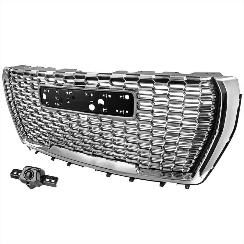 Spec-D 2021 Gmc Yukon Denali Style Grille - Chrome HG-YUK21C-GL