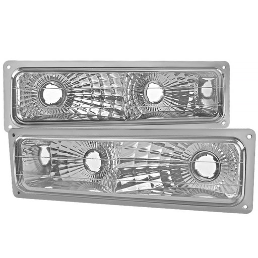 Spec-D 88-98 Chevrolet C10 Bumper Lights Chrome LB-C1094-RS