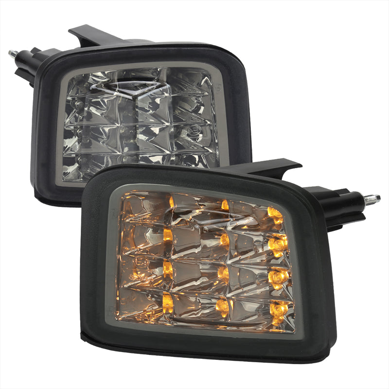 Spec-D 15-17 Subaru Wrx Led Bumper Light With Smoked Lens And Chrome Housing LB-WRX15GLED-SQ-VS