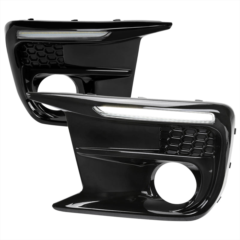 Spec-D 18-21 Subaru Wrx Sti Led Drl Lights With Sequential Turn Signals LDR-WRX18GB-SQ-VS