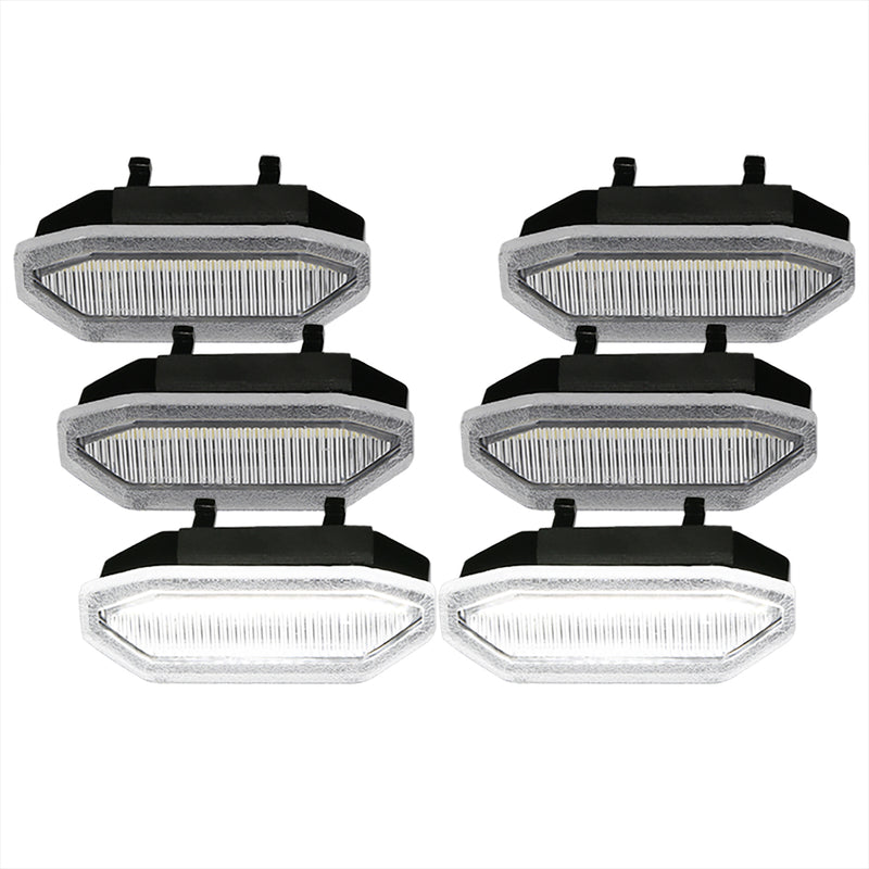 Spec-D 15-17 Ford Mustang Front Grille Light- Clear LED-MST15CLEDG6-VS