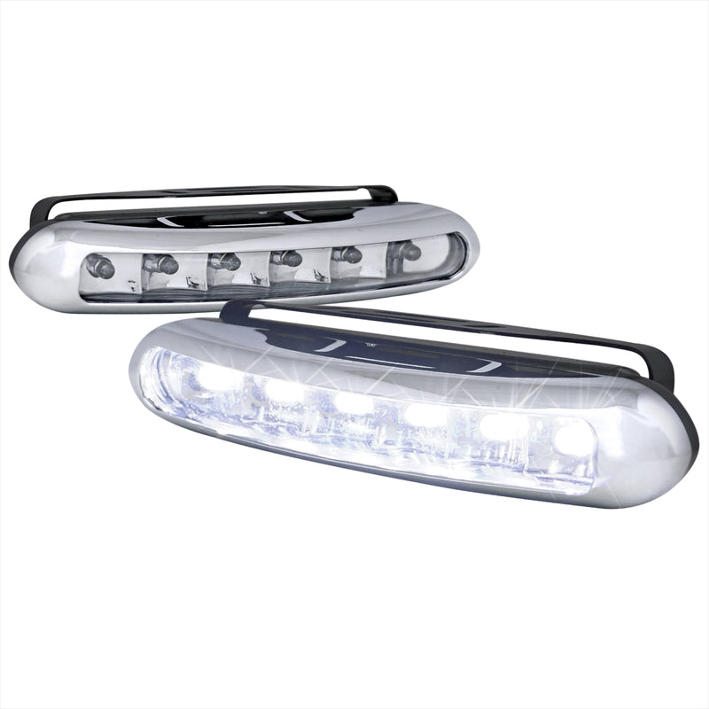 Spec-D Universal Led Bumper Fog Light Clear     All LF-102LED-WT-SD