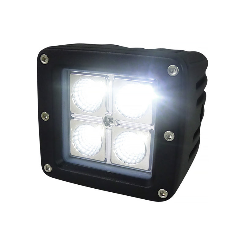 Spec-D 3" 4 Led Work Light Square- Flood Beam Pattern All LF-3204FSQ