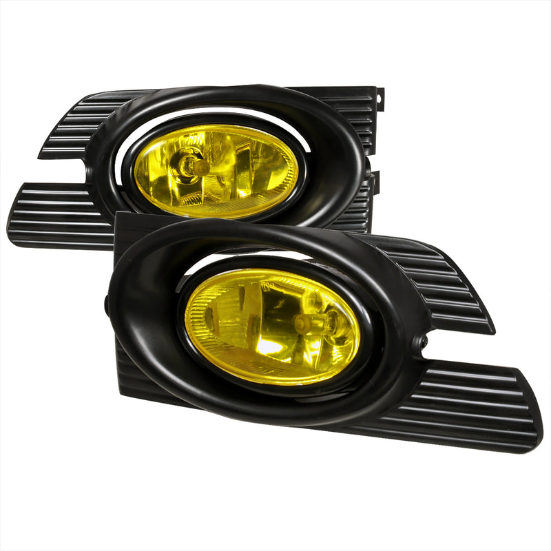 Spec-D 01-02 Honda Accord 4 Door Oe Style Fog Lights Yellow  LF-ACD014AMOEM-RS