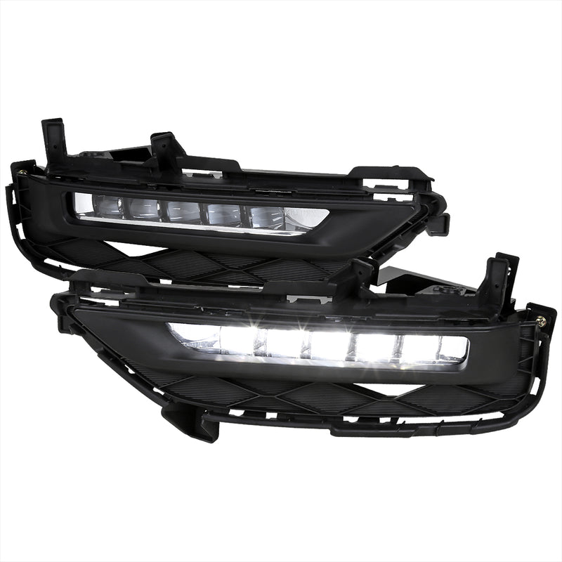 Spec-D 16-17 Honda Accord 2 Door Fog Lights- Clear LF-ACD162CLED-HZ