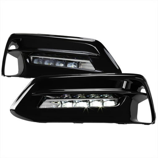 Spec-D 18-Up Honda Accord Fog Lights With Gloss Black Bezzel And Clear Lens LF-ACD184CLED-HZ