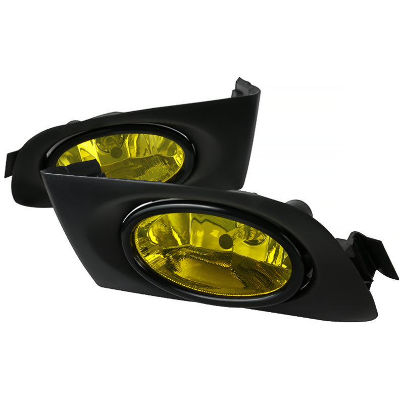 Spec-D 01-03 Honda Civic Fog Lights Amber LF-CV01AMOEM-DL