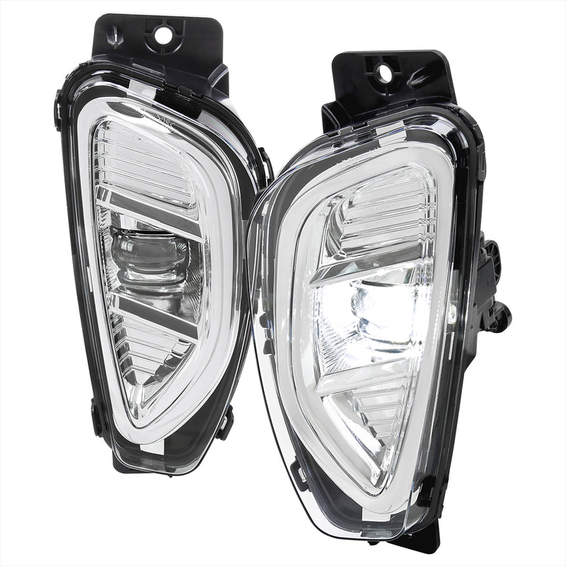 Spec-D 20-22 Ford Escape Led Fog Lights - Universal Wiring And Switch - Color Temperature 6500-7500K 1000 Lumens LF-ECAP20CLED-DL