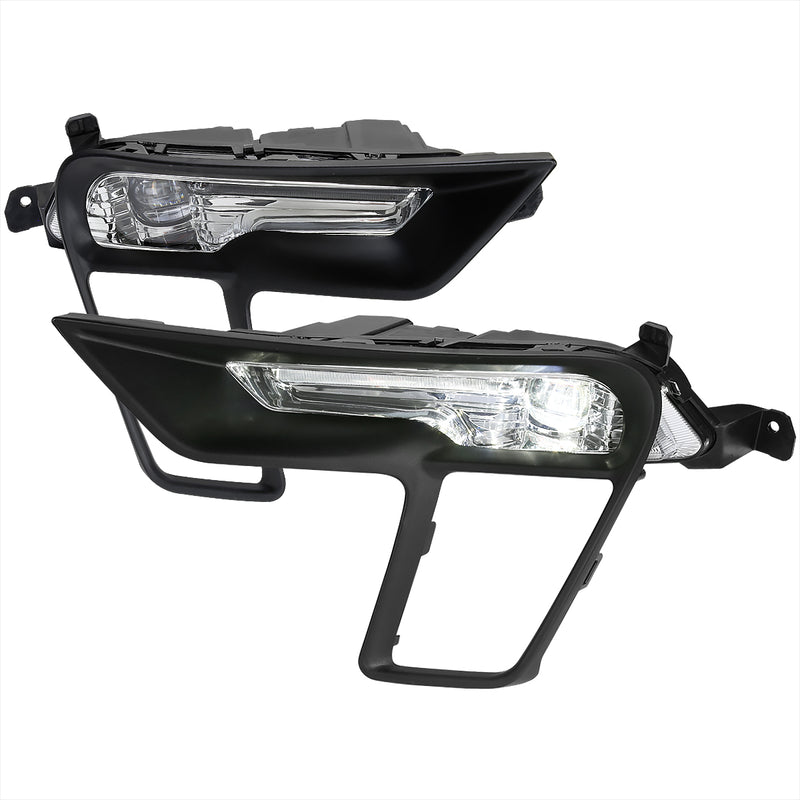Spec-D 18-Up Ford Explorer Led Clear Lens Fog Lights LF-EPOR18CLED-DL