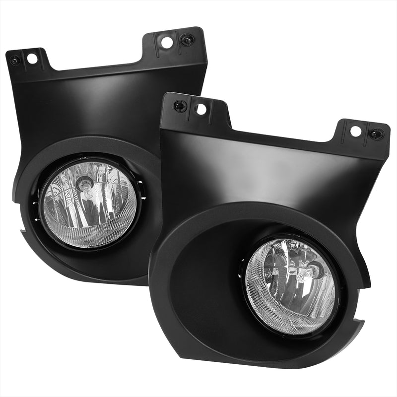 Spec-D 11-14 Ford F-150 Fog Lights With Chrome Housing And Clear Lens With Universal Wiring And Switch LF-F15011COEM-DL