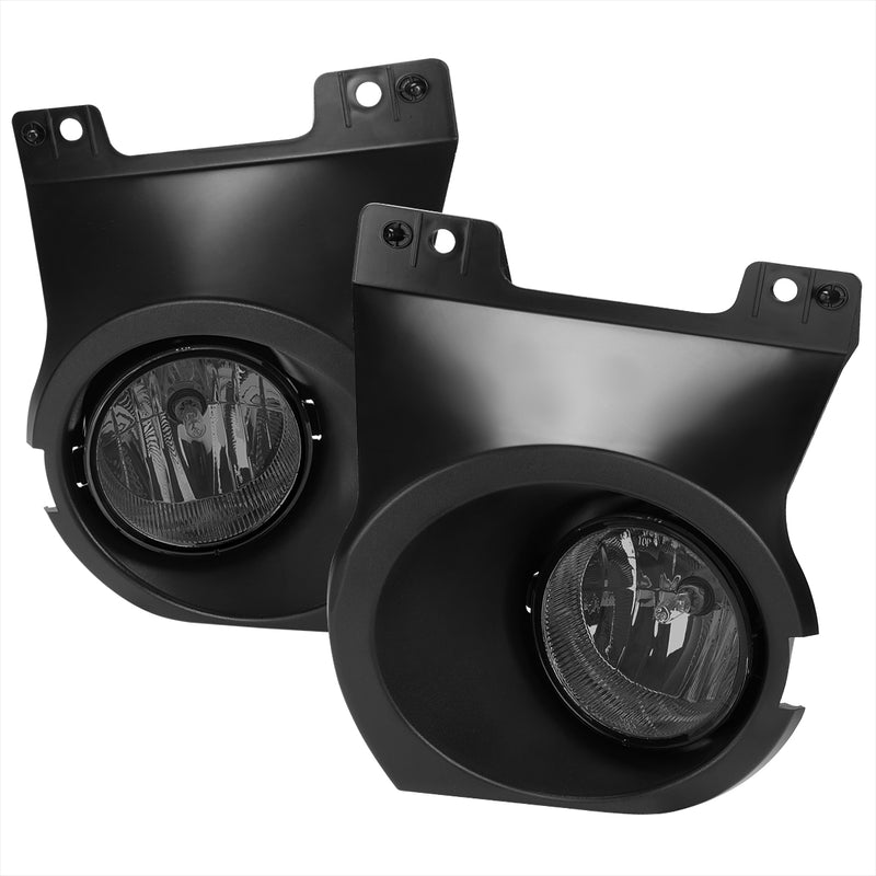 Spec-D 11-14 Ford F-150 Fog Lights With Chrome Housing And Smoked Lens With Universal Wiring And Switch LF-F15011GOEM-DL