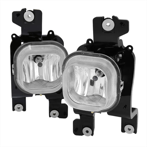 Spec-D 08-10 Ford F250 Super Duty Fog Lights With Clear Lens And Harness Kit With Switch LF-F25008C-HZ