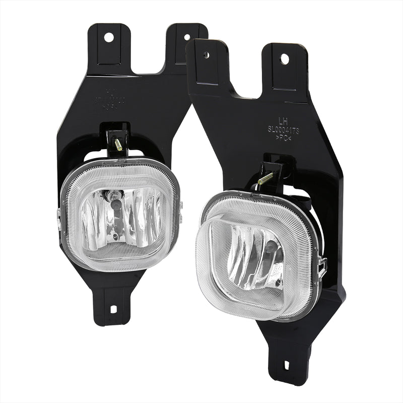 Spec-D 99-04 Ford F250 F350 F450 Fog Lights With Clear Lens And Harness Kit With Switch LF-F25099C-HZ