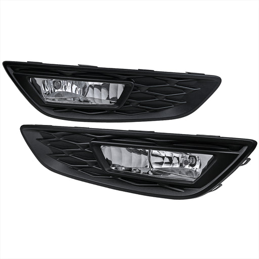 Spec-D 15-Up Ford Focus Clear Fog Lights Without Wiring Kit LF-FOC15COEM-DL