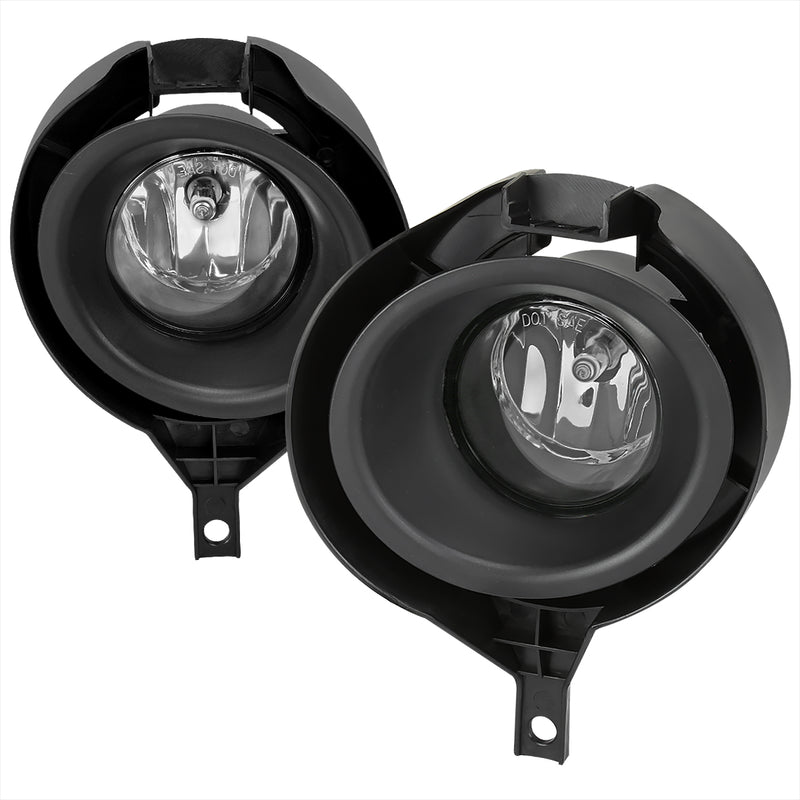 Spec-D 05-19 Nissan Frontier Fog Lights With Clear Lens - For Metal Chrome Bumper Only LF-FRO05COEM-HZ