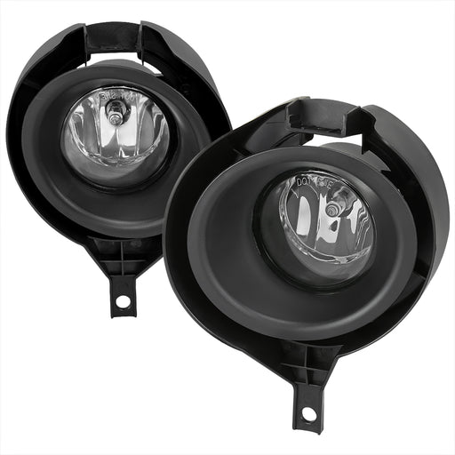Spec-D 05-19 Nissan Frontier Fog Lights With Clear Lens - For Metal Chrome Bumper Only LF-FRO05COEM-HZ