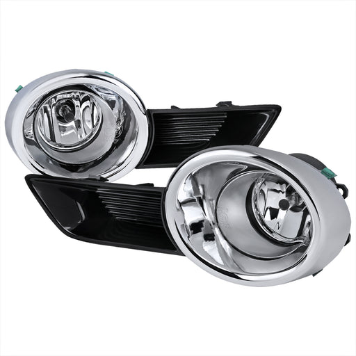 Spec-D 08-11 Toyota Highlander Clear Fog Lights With Wiring LF-HLDR08COEM-DL