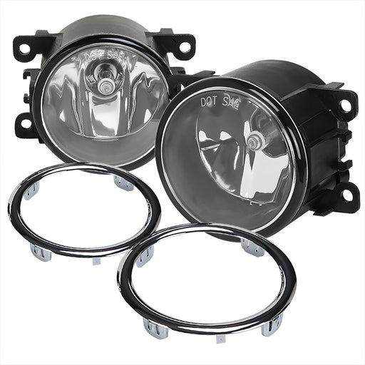 Spec-D 12-15 Honda Pilot Ex Clear Bumper Driving Fog Lamps+Switch+Cover Bezel LF-PLT12COEM-HZ