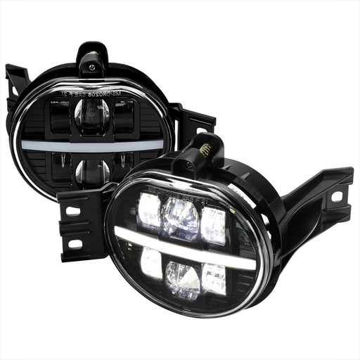Spec-D 02-08 Dodge Ram 1500 03-09 Ram 2500 3500 05-06 Durango Led Fog Lights - 6500K - Aluminum Housing LF-RAM02CLED-MS