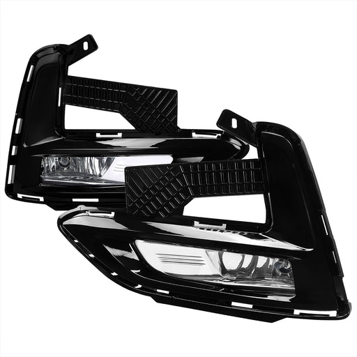 Spec-D 20-21 Nissan Sentra Fog Lights With Chrome Housing And Clear Lens - Uses Oe Wiring And Switch LF-SEN20COEM-DL