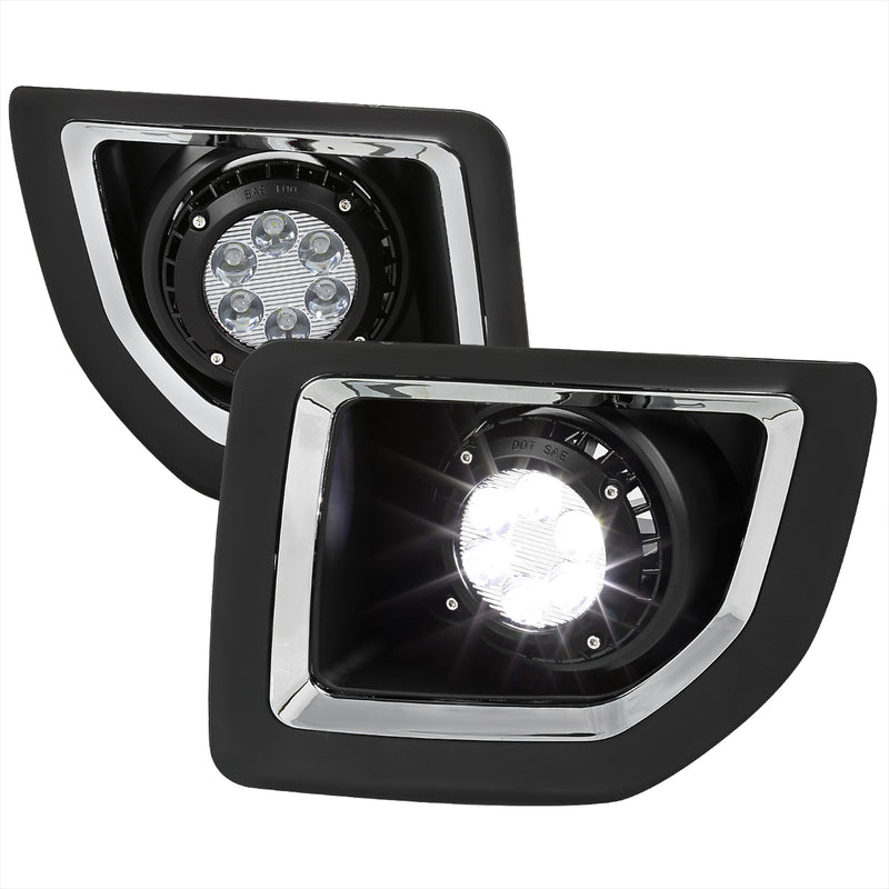 Spec-D 15-16 Gmc Sierra Fog Light- Clear LF-SIE1525CLED-HZ