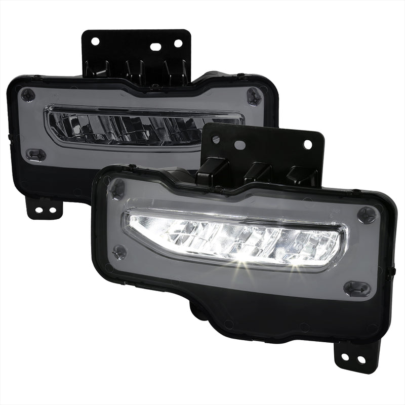 Spec-D 17-Up Gmc Sierra Led Fog Lights- Smoke LF-SIE17GLED-DL