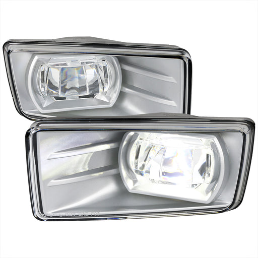 Spec-D 07-14 Chevrolet Silverado Led Fog Lights- Clear LF-SIV07CLED-DL