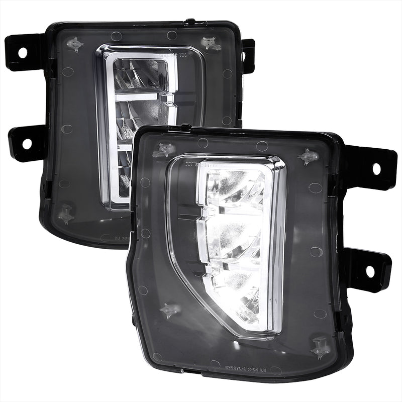 Spec-D 16-17 Chevrolet Silverado Led Fog Lights- Chrome LF-SIV16CLED-DL