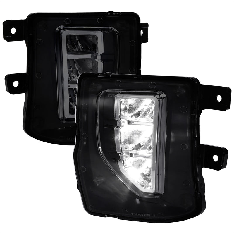 Spec-D 16-17 Chevrolet Silverado Led Fog Lights- Smoke LF-SIV16GLED-DL