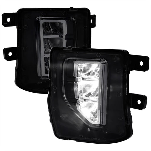 Spec-D 16-17 Chevrolet Silverado Led Fog Lights- Smoke LF-SIV16GLED-DL