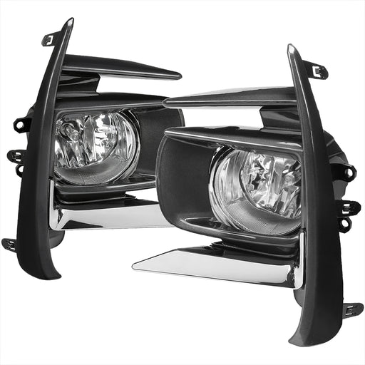Spec-D 17-19 Toyota Sienna Clear Bumper Driving Fog Lights+H11 Bulbs+Switch LF-SNA18COEM-V2-HZ