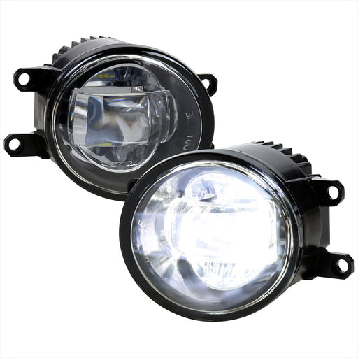 Spec-D Toyota Universal Led Fog Lights- Clear All LF-TOY01CLED-HZ