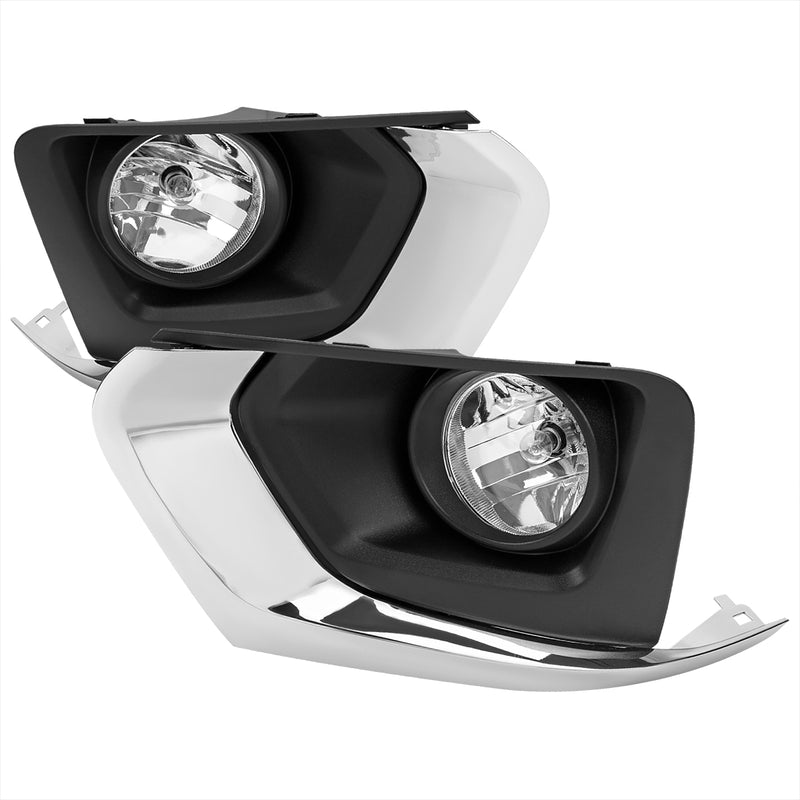 Spec-D 18-21 Chevrolet Traverse Fog Lights With Chrome Housing And Clear Lens With Universal Wiring And Switch LF-TVS18COEM-DL