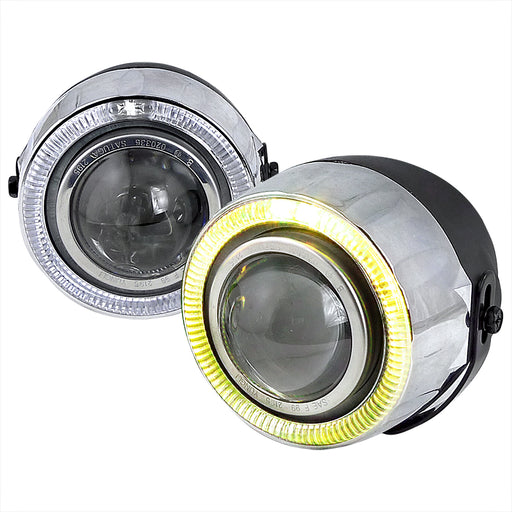 Spec-D 7 Color Halo Projector Fog Light Clear     All LFP-RND-YL