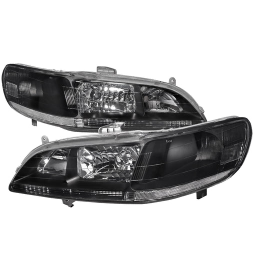 Spec-D 98-02 Honda Accord Crystal Housing Headlights Black LH-ACD98JM-RS