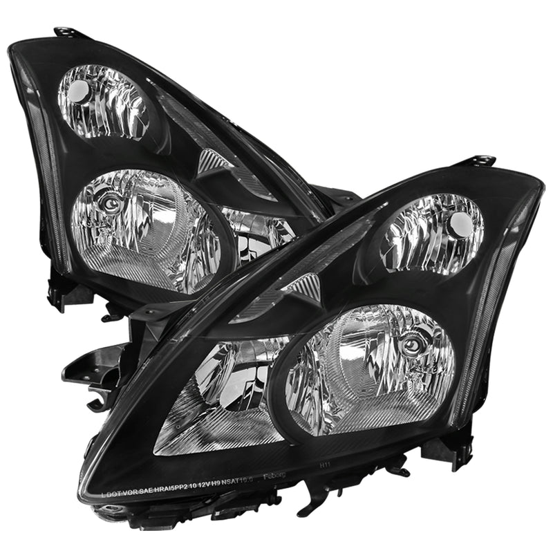 Spec-D 10-12 Nissan Altima Headlights- Black LH-ALT10JM-GO