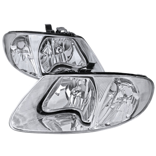 Spec-D 01-05 Dodge Caravan Euro Headlights Chrome Housing LH-CAR01-RS