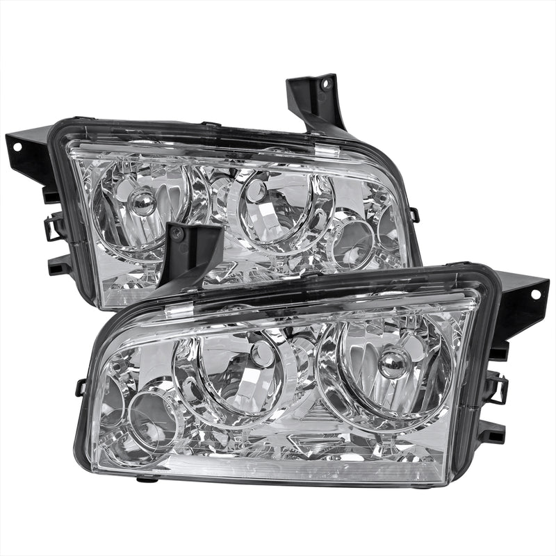 Spec-D 05-10 Dodge Charger Euro Headlights Chrome LH-CHG05-ABM
