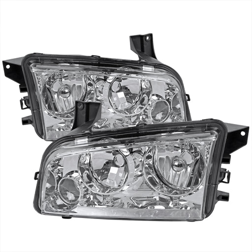 Spec-D 05-10 Dodge Charger Euro Headlights Chrome LH-CHG05-ABM