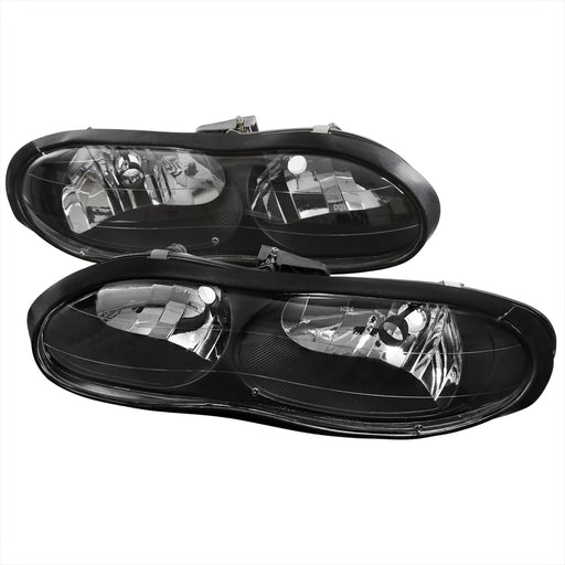 Spec-D 98-02 Chevrolet Camaro Crystal Housing Headlights Black LH-CMR98JM-RS