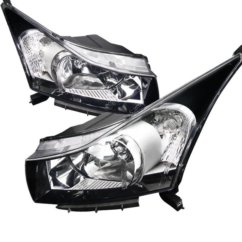 Spec-D 11-13 Chevrolet Cruze Crystal Housing Headlight Black LH-CRU11JM-RS