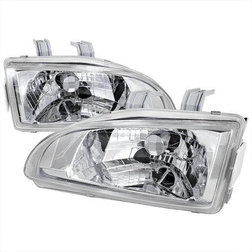 Spec-D 92-95 Honda Civic Crystal Housing Headlights Chrome LH-CV92-APC