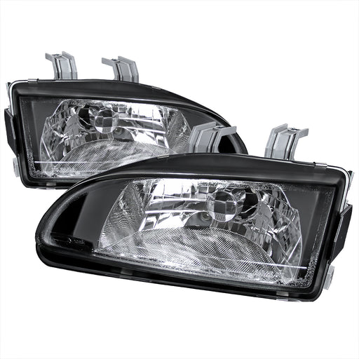 Spec-D 92-95 Honda Civic Crystal Housing Headlights Black LH-CV92JM-APC