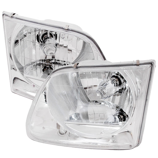 Spec-D 97-03 Ford F150 Crystal Housing Headlights Chrome LH-F15097-KS