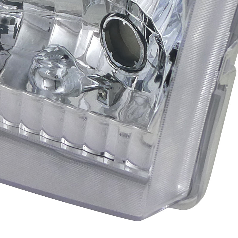 Spec-D 99-04 Ford  F250  Euro Headlight Chrome  LH-F25099-ABM