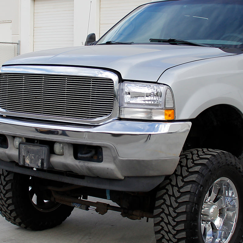 Spec-D 99-04 Ford  F250  Euro Headlight Chrome  LH-F25099-ABM