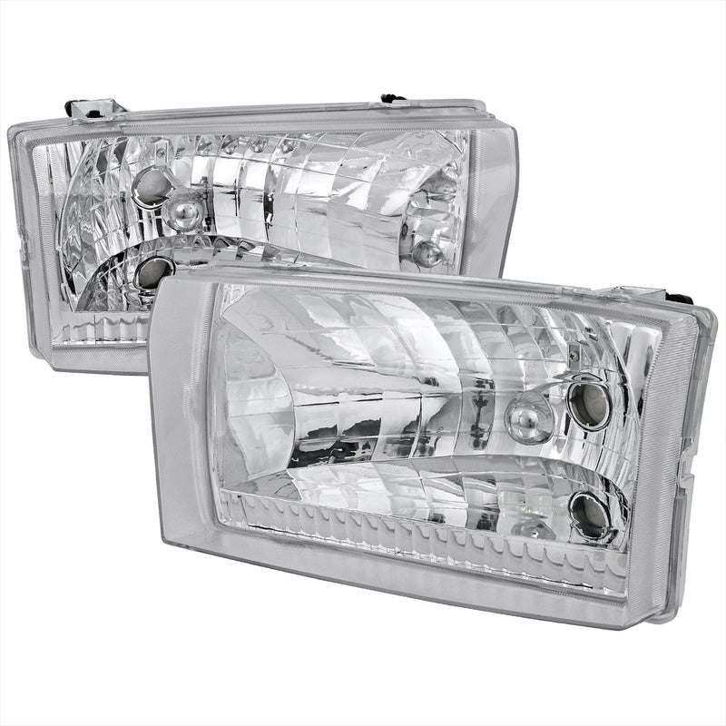 Spec-D 99-04 Ford  F250  Euro Headlight Chrome  LH-F25099-ABM